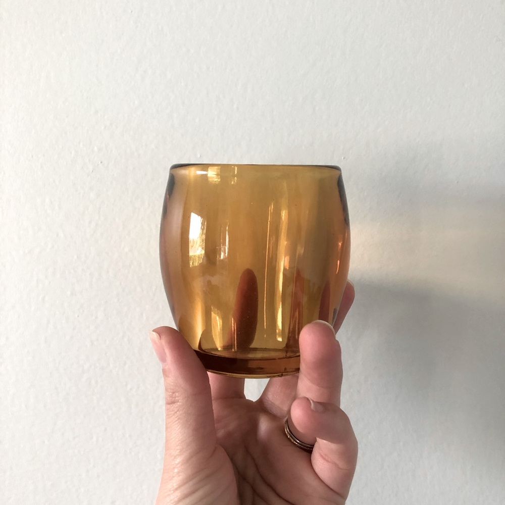 Amber glasses (pair)
